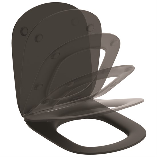 IDEAL STANDARD TESI Крышка-сиденье для унитаза с микролифтом, черный матовый - фото 217477