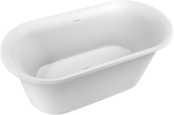 AQUANET Family Ванна акриловая овальная отдельностоящая / пристенная размер 170x80 см, белый - фото 218875