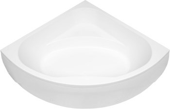 AQUANET Vista Ванна акриловая четверть круга встраиваемая / пристенная размер 150x150 см с каркасом, белый - фото 219384