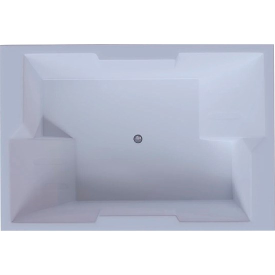 AQUATEK Дорадо Ванна пристенная прямоугольная без гидромассажа с фронтальной панелью с каркасом (вклеенный) со слив-переливом размер 190x130 см, белый - фото 223014