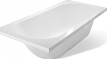 AQUANET Lotos Stone Ванна из искусственного камня пристенная прямоугольная размер 170x75 см,белый AQUANET- AQ-00332891 - фото 224991