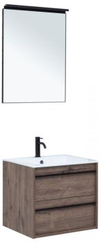 AQUANET Мебель для ванной подвесная Lino 60 Дуб Веллингтон - фото 225136