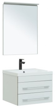 AQUANET Мебель для ванной подвесная Верона 58 New белый матовый - фото 226027