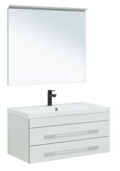 AQUANET Мебель для ванной подвесная Верона 90 New белый матовый - фото 226127