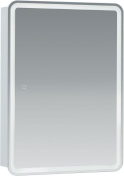 AQUANET Зеркальный шкаф Оптима 60 с LED подсветкой - фото 226840