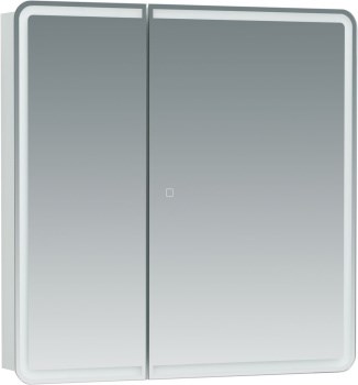 AQUANET Зеркальный шкаф Оптима 80 с LED подсветкой - фото 226858