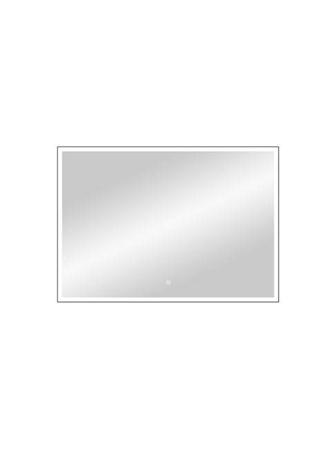 CONTINENT Зеркало с подсветкой прямоугольное (ШxВ) 70x100 см, сенсор, цвет черный ЗЛП188