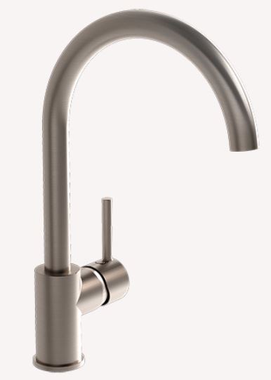 VITRA Minimax S Смеситель для кухни, матовый никель A4209134EXP - фото 242372