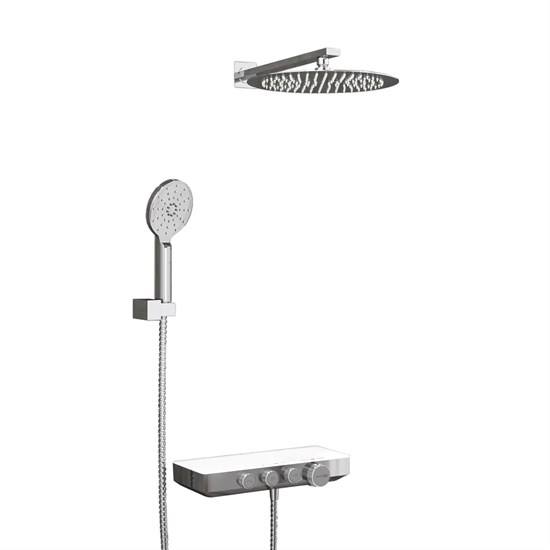 WASSERKRAFT A8599.090.116.010.127.011 Thermo Встраиваемый комплект для душа с верхней душевой насадкой и лейкой WASSERKRAFT A8599.090.116.010.127.011 Thermo - фото 247393