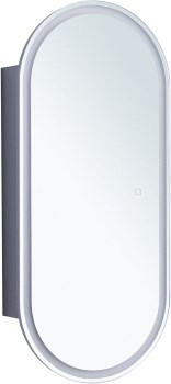 AQUANET Зеркальный шкаф Монте 40 белый, с LED подсветкой AQUANET-344786 - фото 269598