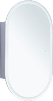 AQUANET Зеркальный шкаф Монте 50 белый, с LED подсветкой AQUANET-344787 - фото 269608