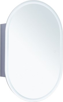 AQUANET Зеркальный шкаф Монте 60 белый, с LED подсветкой AQUANET-344788 - фото 269629