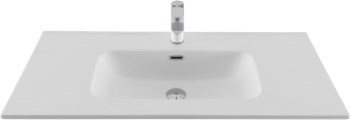 AQUANET Раковина Flat 100 белая матовая AQUANET-330426 - фото 269983