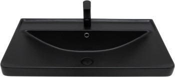 AQUANET Раковина Ирис 80 черная матовая AQUANET-329249 - фото 270280