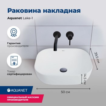 AQUANET Раковина накладная Lake-1 AQUANET-LAKE-1 - фото 270692