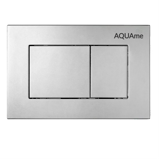 AQUAme Панель смыва для инсталляции, сатин AQM4102S - фото 272606