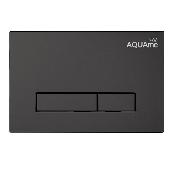 AQUAme Панель смыва для инсталляции, черный AQM4103B - фото 272610