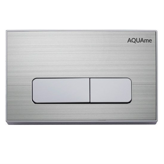 AQUAme Панель смыва для инсталляции металл, хром AQM4105CR - фото 272620