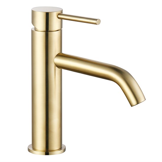 AQUAme Siena Смеситель для раковины однорычажный 82мм, Brushed gold AQM6210BG - фото 272934