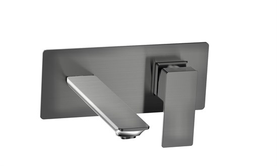 AQUAme Savona Смеситель для раковины, настен., на 2 отв., Комплект, металл AQM6815GM - фото 273387