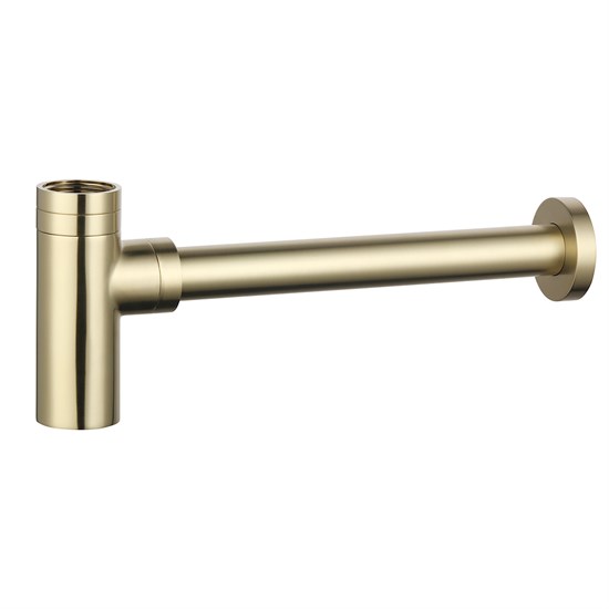AQUAme Сифон для раковины латунный, Brushed gold AQM7010BG - фото 273854