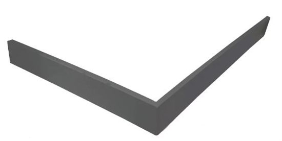 VECONI Pietra Экран для душевого поддона, 1000x800x30, гелькоут и стекловолокно, антрацитово-серый PS-AG-10080-RU - фото 274470