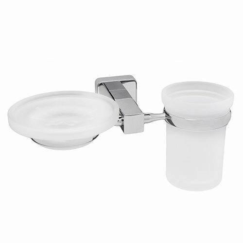 WASSERKRAFT Lippe K-6526 Держатель стакана и мыльницы, хром WASSERKRAFT 6526 - фото 276879