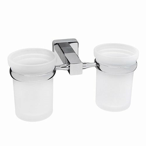 WASSERKRAFT Lippe K-6528D Подстаканник двойной, хром WASSERKRAFT 6528D - фото 277443
