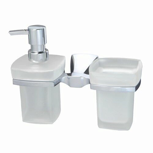 WASSERKRAFT Wern K-2589 Держатель стакана и дозатора, хром WASSERKRAFT 2589 - фото 277455