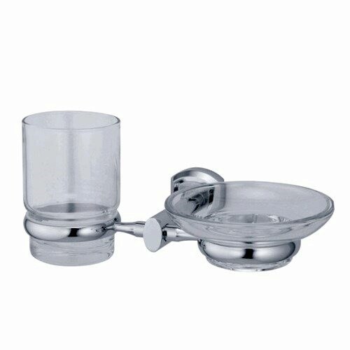 WASSERKRAFT Oder K-3026 Держатель стакана и мыльницы, хром WASSERKRAFT 3026 - фото 277531