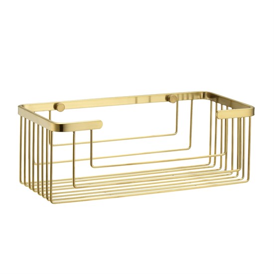 WASSERKRAFT K-711BRUSHED GOLD Полка металлическая, золото WASSERKRAFT 711BG - фото 278245