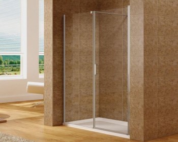 AQUANET Cinetic Душевой уголок квадратный дверь распашная размер 90x90 см профиль - хром / стекло - прозрачное AQUANET-AE12-N-90H190U-CT + AE12-F-90H190U-CT - фото 281760