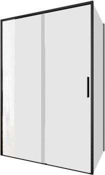 AQUANET Pleasure Evo Душевой уголок прямоугольный двери раздвижные размер 130x100 см профиль - черный / стекло - прозрачное AQUANET-AE65-130x100-BT - фото 282227