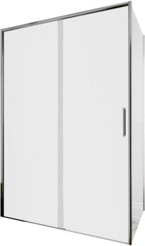 AQUANET Pleasure Evo Душевой уголок прямоугольный двери раздвижные размер 130x80 см профиль - хром / стекло - прозрачное AQUANET-AE65-130x80-CT - фото 282240