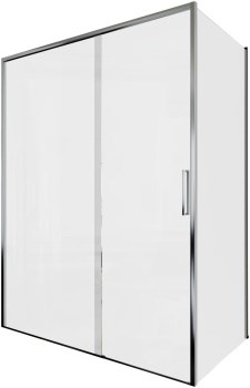 AQUANET Pleasure Evo Душевой уголок прямоугольный двери раздвижные размер 150x90 см профиль - хром / стекло - прозрачное AQUANET-AE65-150x90-CT - фото 282306