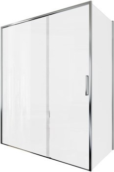 AQUANET Pleasure Evo Душевой уголок прямоугольный двери раздвижные размер 160x80 см профиль - хром / стекло - прозрачное AQUANET-AE65-160x80-CT - фото 282320