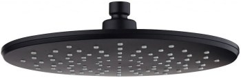 AQUANET Static Верхний душ круглый диаметр 25 см, цвет черный AQUANET-AF330-84-R250B - фото 283293