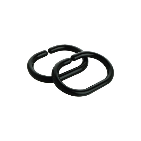 FIXSEN Кольца для шторки  12 шт черные (FX-1000В) FX-1000B - фото 284950