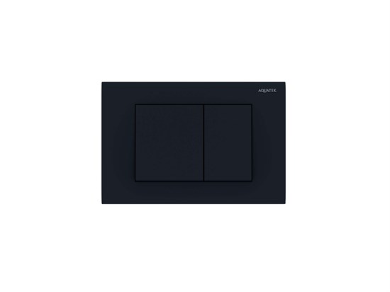 AQUATEK Панель смыва черная матовая для INSP-0000001 Pneumo S (клавиши квадрат) PNS-0000005 - фото 285287