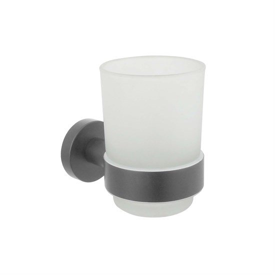 AQUATEK Vega Стакан с держателем, оружейная сталь AQ4004BGM