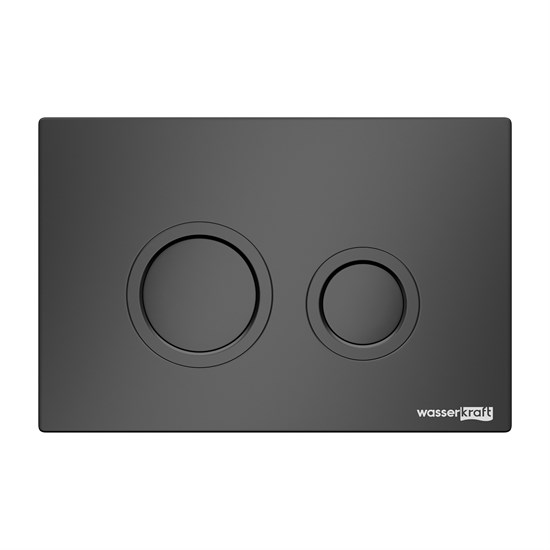 WASSERKRAFT Кнопка смыва, цвет черный матовый WASSERKRAFT MB01 - фото 289348