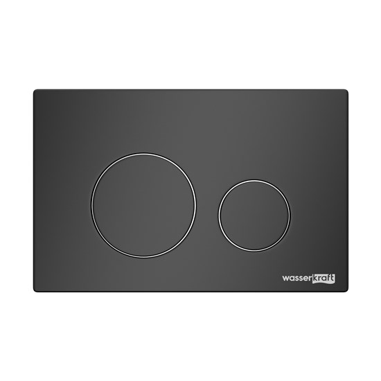 WASSERKRAFT Кнопка смыва, цвет черный матовый WASSERKRAFT MB02 - фото 289423
