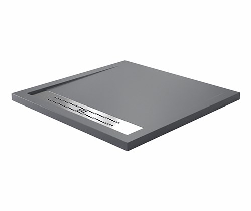 WASSERKRAFT Wiese 84T Душевой поддон квадратный искусственный камень размер 90x90 см, серый WASSERKRAFT 84T03 - фото 289554