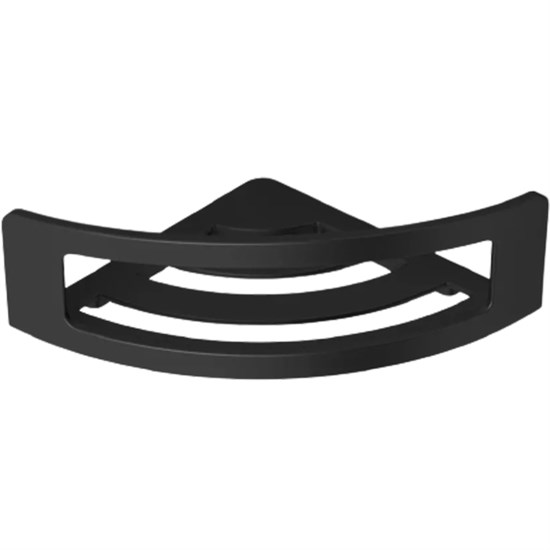 LANGBERGER Black Edition Полка угл. хром. 1-эт. (78160-BPC) , черный матовый BLACKEDITION78160-BPC - фото 290724