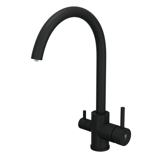 RUSH Смеситель для кухонной мойки с фильтром (SUS9035-37Black), цвет черный SUS9035-37Black - фото 291291
