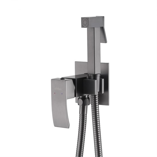 ABBER Wasserfall Смеситель AF8625NG с гигиеническим душем, никель AF8625NG - фото 292155