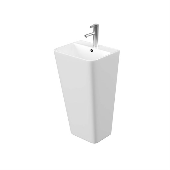 AQUATEK Optima Square Умывальник пьедестальный 440x380x835, белый AQ4401-00 - фото 292882