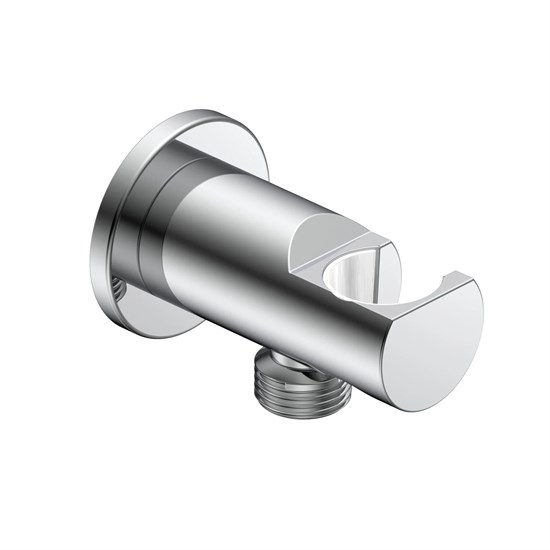 AQUAme Siena Выход из стены с держателем, хром AQM8714CR - фото 294435