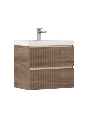 VELVEX Тумба под раковину Mondi 600-0-2 (Madera Classica Slim) навесная акация темная (359 акация темная) 359 акация темная - фото 297224