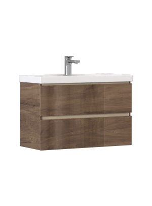 VELVEX Тумба под раковину Mondi 800-0-2 (Madera Classica Slim) навесная акация темная (308 акация темная) 308 акация темная - фото 297248